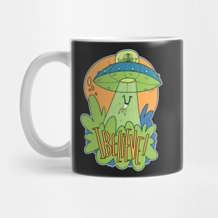 Alien I Believe UFO Abduction Mug